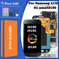 New For SAMSUNG S4 Mini Display For Samsung S4 mini I9190 Display GT i9192 i9195 LCD Digitizer Touch Screen with Frame