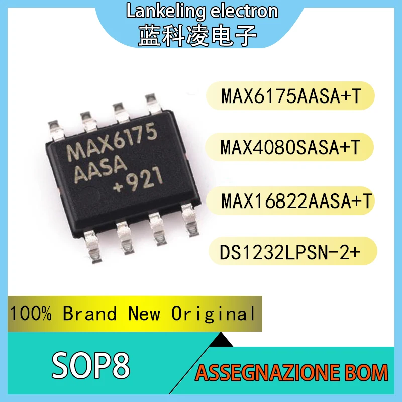 

MAX6175AASA+T MAX4080SASA+T MAX16822AASA+T DS1232LPSN-2+ 100% Brand New Original Integrated circuit SOP8