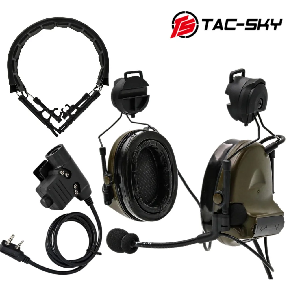 TAC -SKY COMTA II Tactical Headset With ARC Rail Adapter