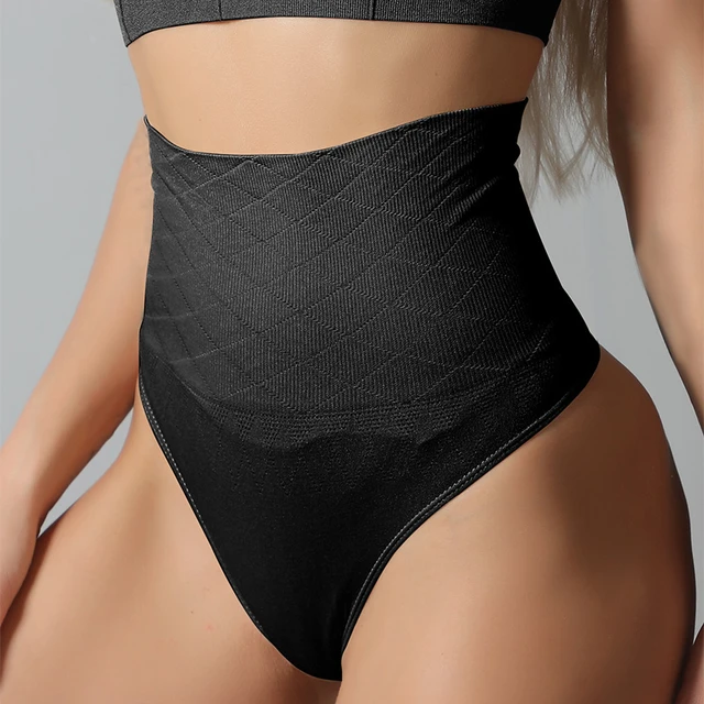 1pc Women'S Seamless Tummy Control High Waist G-String Shapewear Bottom