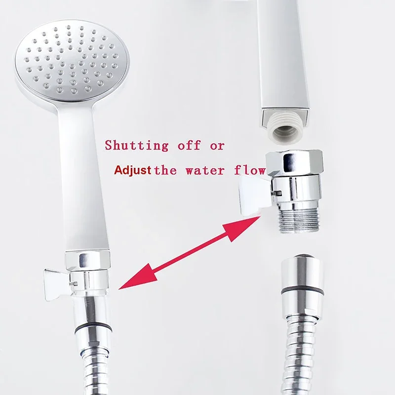 Shower Water Stop Valve Full Brass G1/2" Flow Quick Control Shut-OFF Valve Shower Head Water Saver Toilet Spray Gun