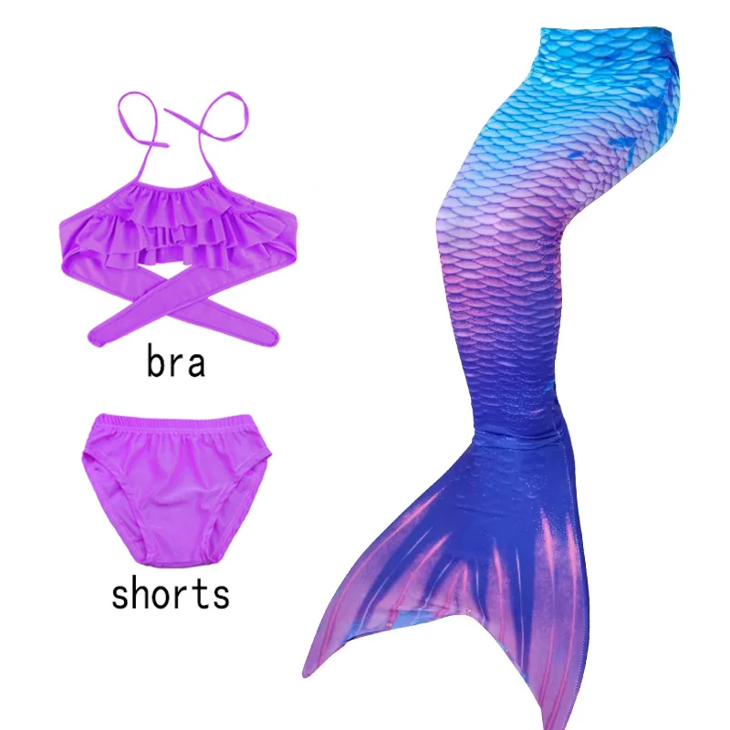 Mermaid Costume Girls Mermaid Swimsuit Kids Mermaid Tail for Swimming Soft Comfortable Elastic Easy to Put on Take off