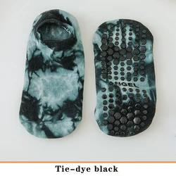 Premium Non-Slip Yoga & Pilates Fitness Socks - EU35-42 (Tie-dye-BLACK)