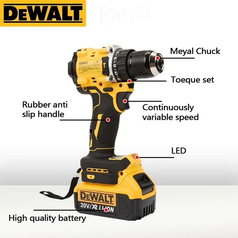 DeWalt Power Tool Electric Drill 20V Brushless Cordless Screwdriver WrenchCompact Drill Drill DCD805 3
