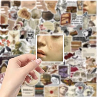 10/50/100PCS Retro Dark Art Aesthetics Stickers Scrapbook Phone Guitar Laptop Notebook Suitcase Waterproof Sticker Decals 3