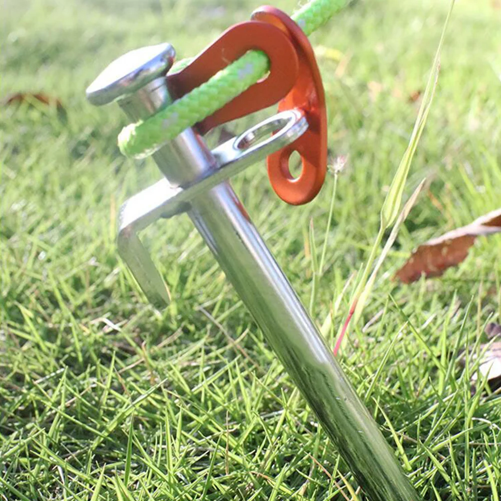 

4 Pcs Tent Stakes Pegs Outdoor Awning Nails Camping Tents Bold Metal Canopy Steel