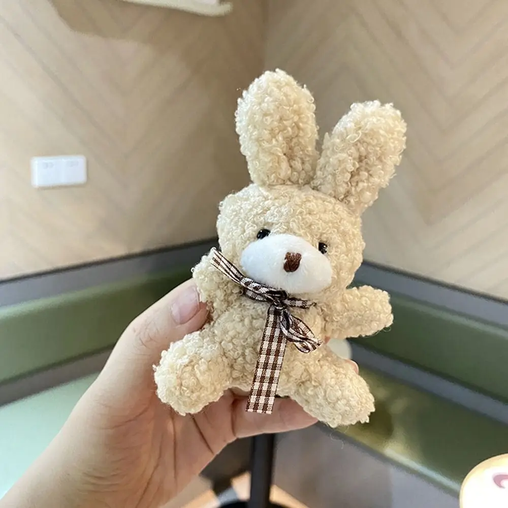 

Брелок с длинными ушками, кролик, галстук-бабочка, кукла-кролик, подвеска, мягкая игрушка в Корейском стиле, украшение для сумки, пряжка для ключей