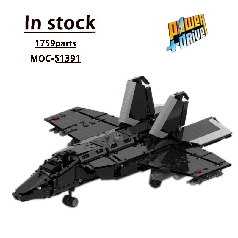 

MOC-51391F35B Air Fighter Assembly Stitching Building Block Model 1759 Parts Kids Birthday Custom Building Blocks Toy Gift