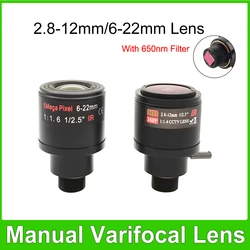 NEOCoolcam 5MP HD 6-22mm lens M12 mount Varifocal Zoom Lens 3MP 2.8-12mm Manual Lens For CCTV IP USB AHD Analog Sport Camera