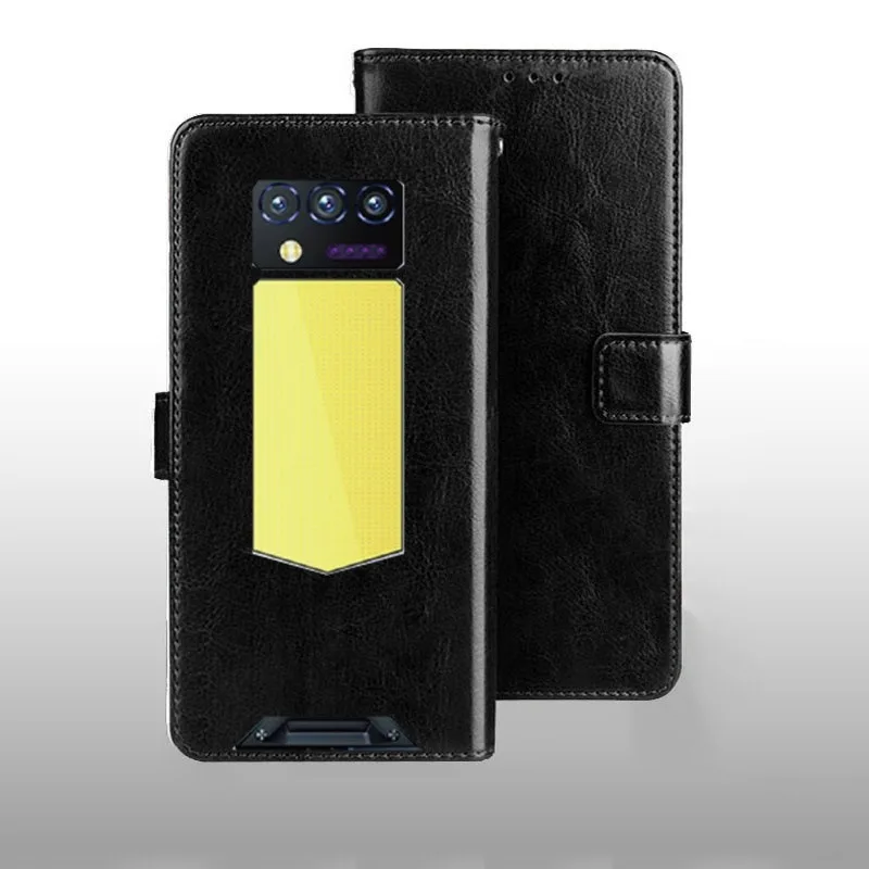 Premium Flip Business Leather Case with Magnetic Stand - Elegant Phone Accessory
