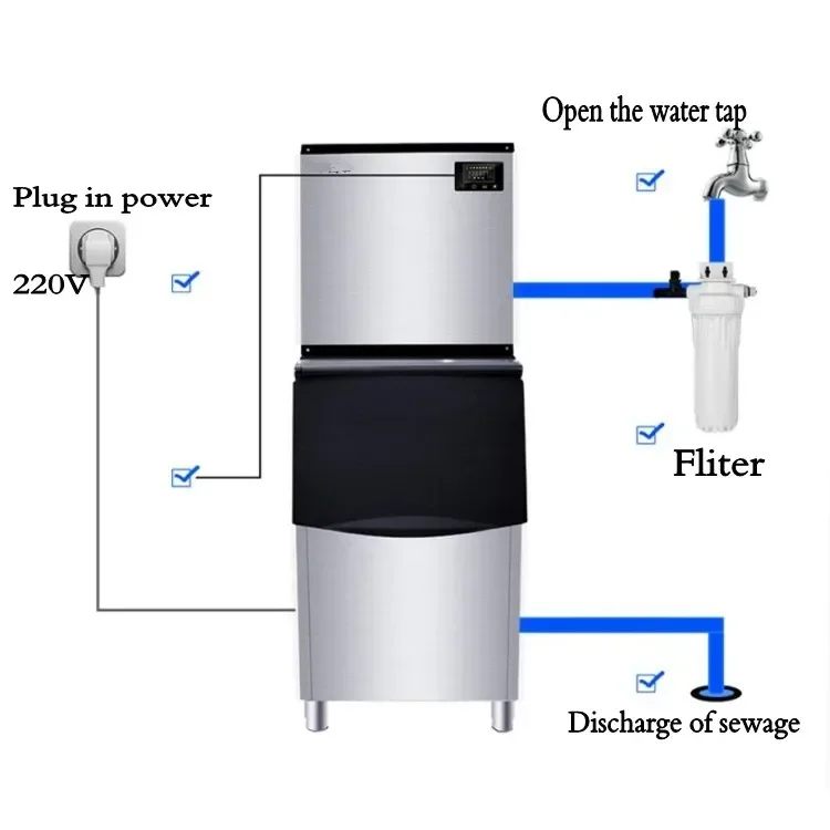 250Kg/24H 1000Kg Ice Making Machine