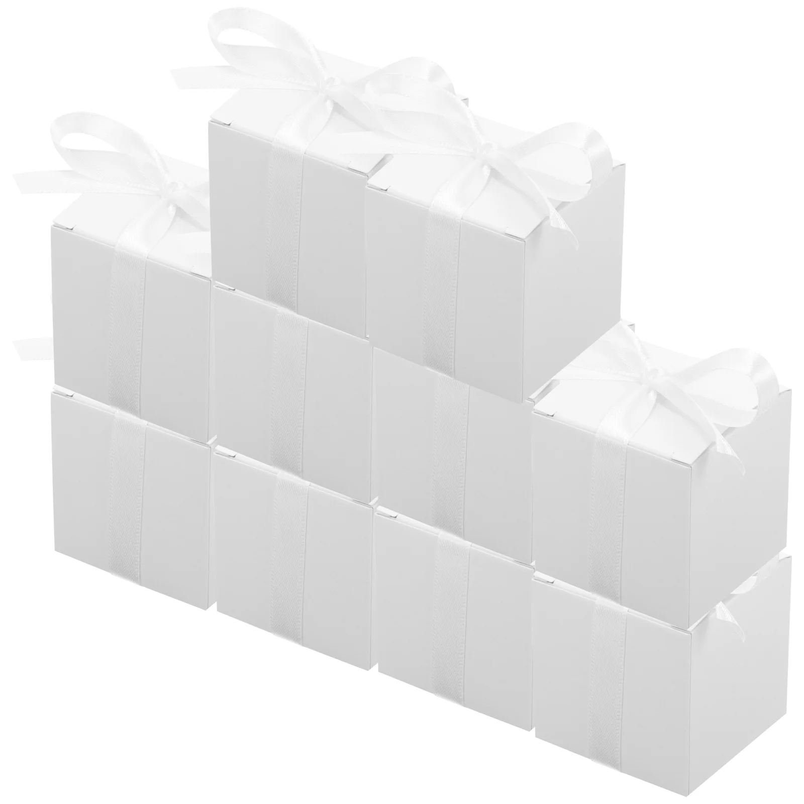

50 Pcs Pure White Candy Box Case Gift Boxes Holders Paper Wedding Favor for Presents