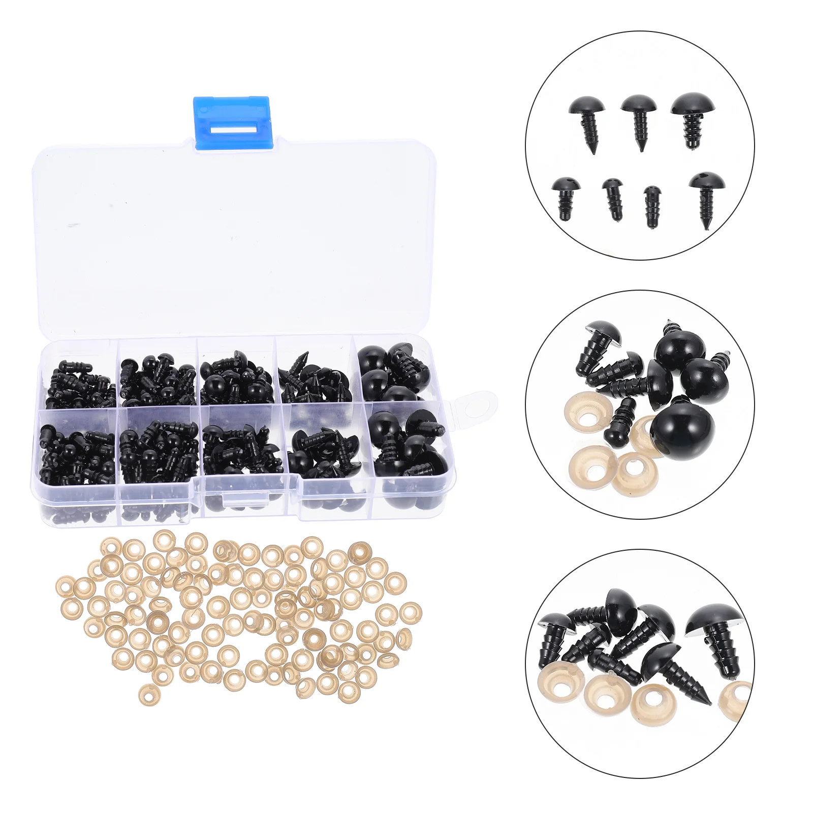 

Boxed Plastic Eyes DIY DlY Woven Toy Materials Supplies Dolls Craft Safety Soft