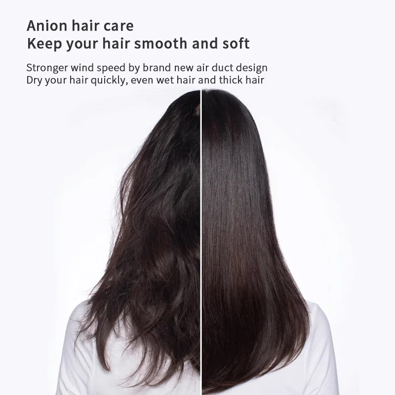 High Speed high anion Smart Intelligent Temperature Control Hair Dryer PLUZZ X116