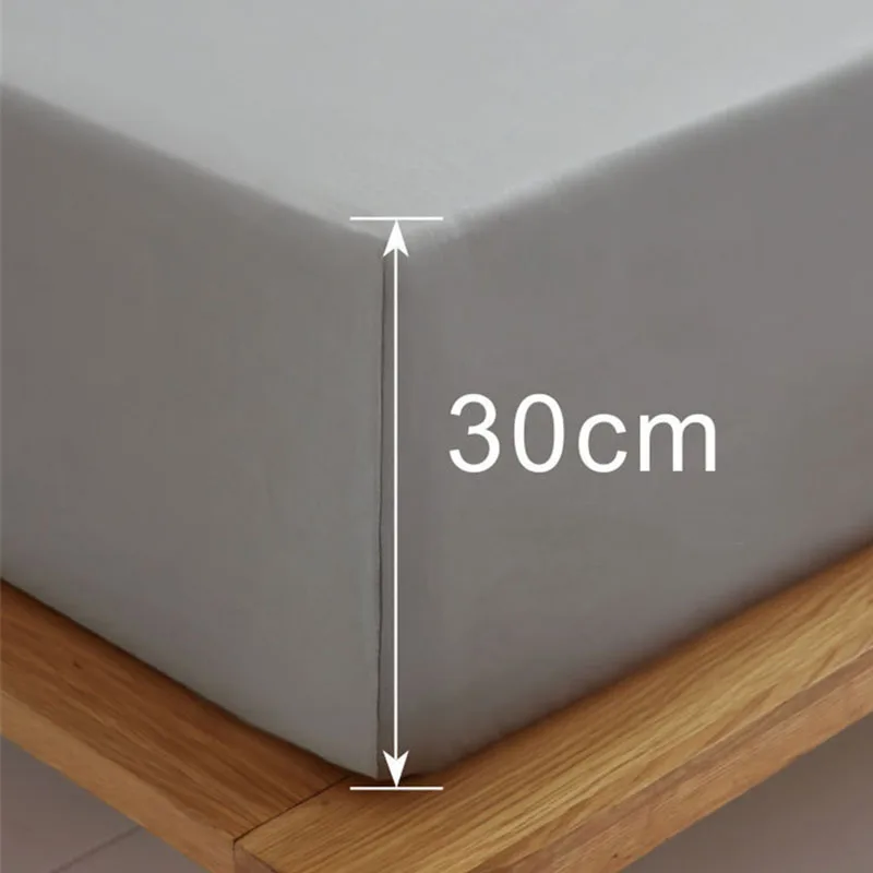 100% Cotton Elastic Fitted Sheet Set High Quality Skin Friendly Double Bed Sheet Set 200x220 Breathable Bedsheet and Pillowcase 6
