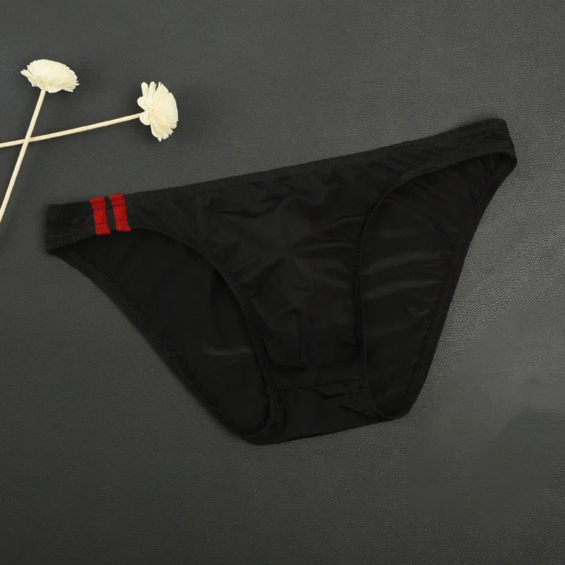 Culotte String Homme Couleur Unie - Sous-vêtement Respirant Avec Poche De Renflement, Coton, Neuf Avec étiquettes
