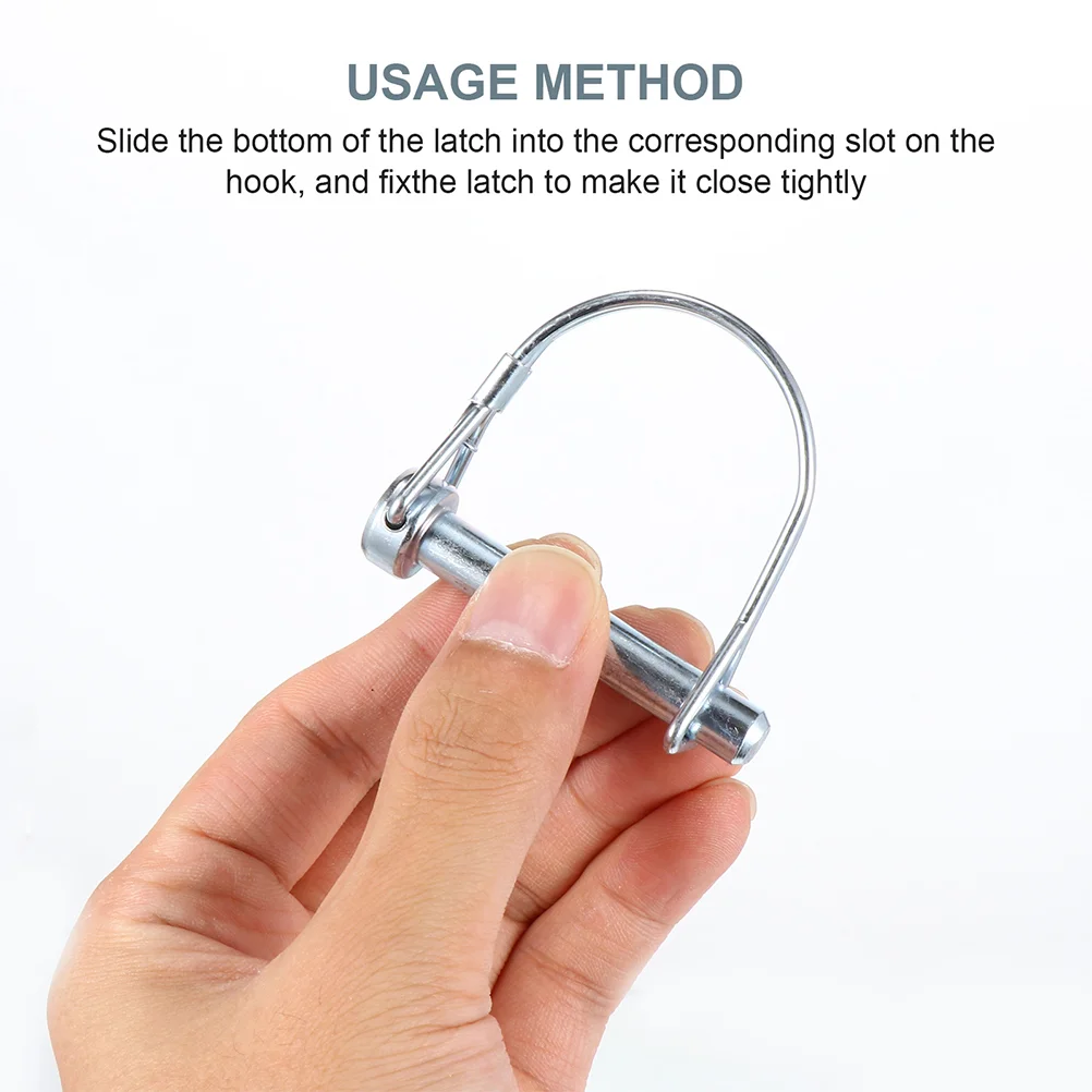 Trailer Coupling Lock 8 Pcs Lock Pin Hitch Shaft Locking Safety Coupler Quick Release Trailer Square for Farm Trailers Carbon Steel
