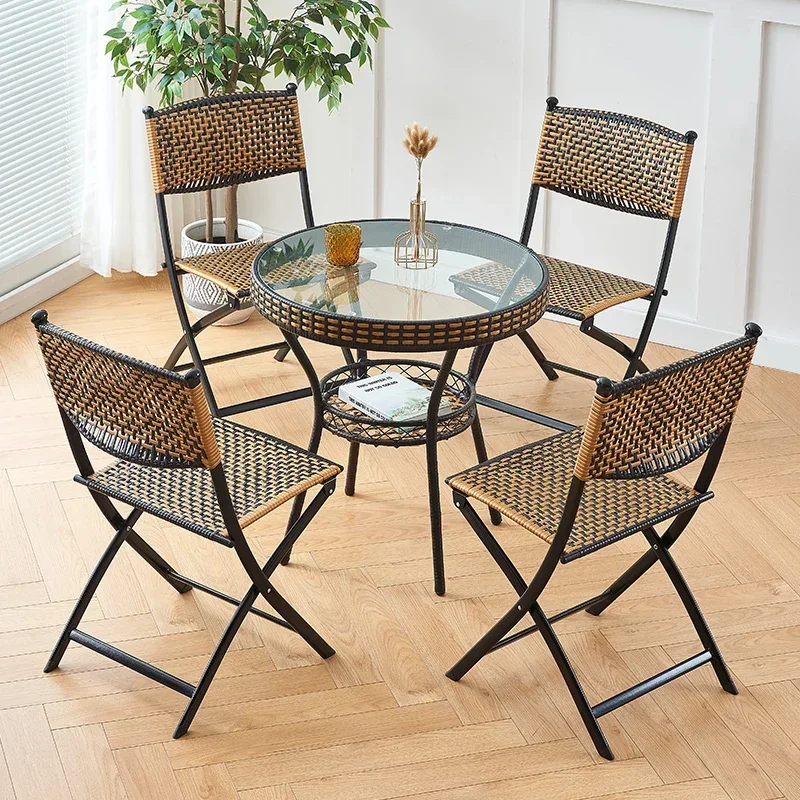 Office Balcony Folding Garden Chair Rattan Patio Outdoor Camping Chairs Ultralight Sedie Da Giardino Patio Furniture WK50GC portable camping chair