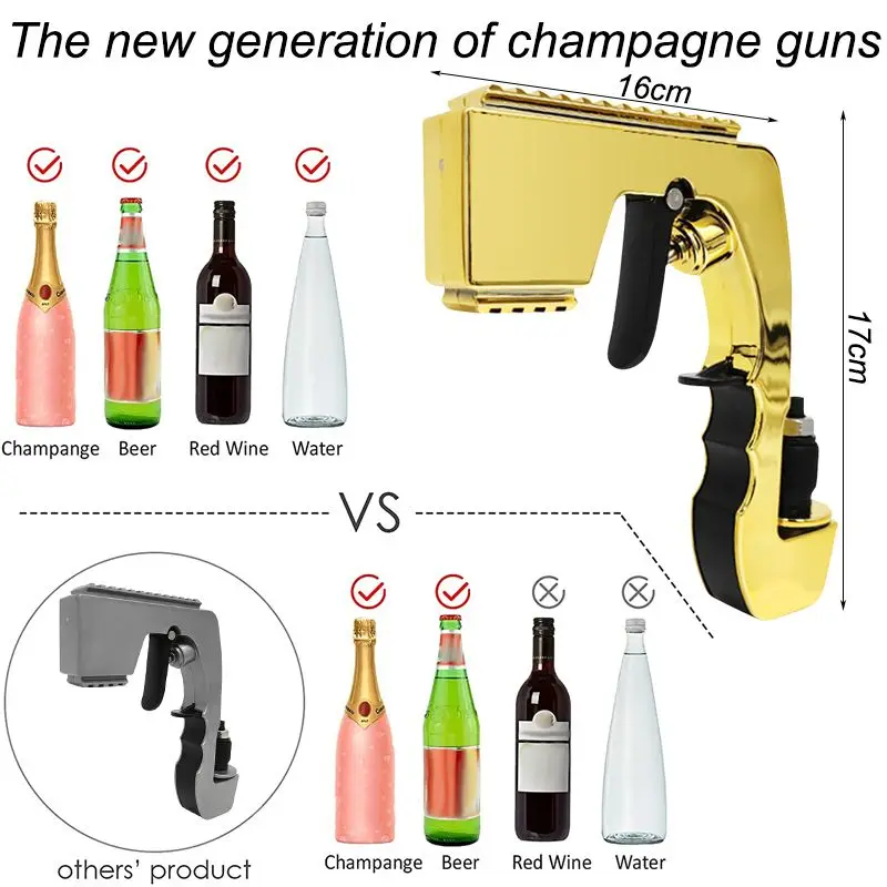 Champagne Gun Sprayer Beer Bottle Durable Spray Version Wine