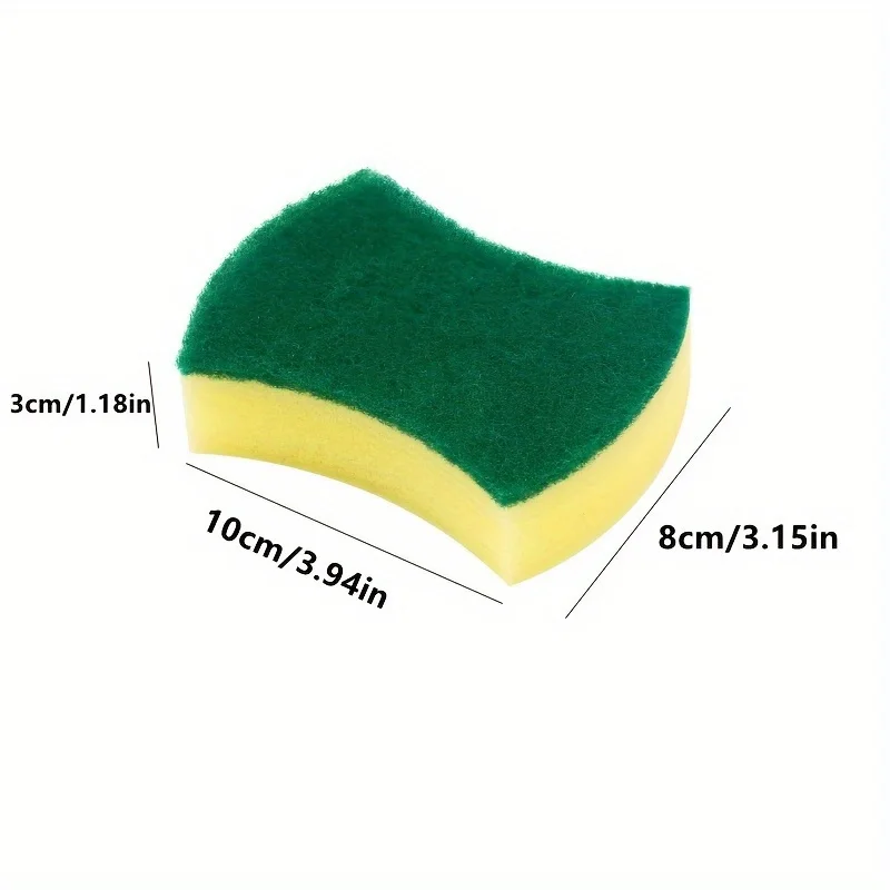 Description Picture 2 of item12pcs, Sponge Rub, Dishwashing Sponge Magic Scrubbing Dishware Artifact Brush Bowl Cleaning Absorbent Sponge Block Scouring Pad