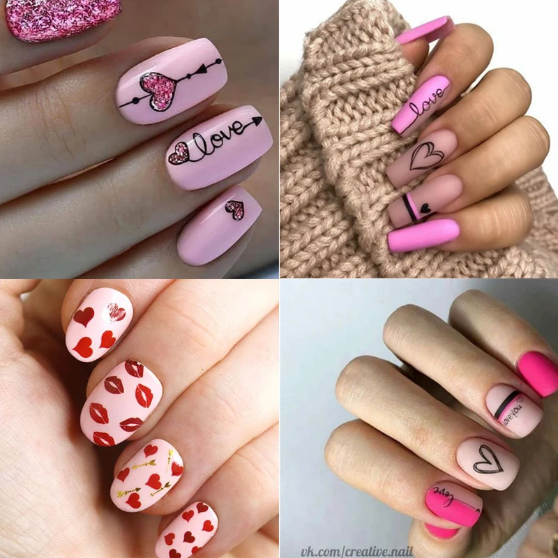 PICT You Valentine's Day Nail Stamping Plates Rose Flower Love Nail Art Plate Stainless Steel Nail Design Stencil Tools 2