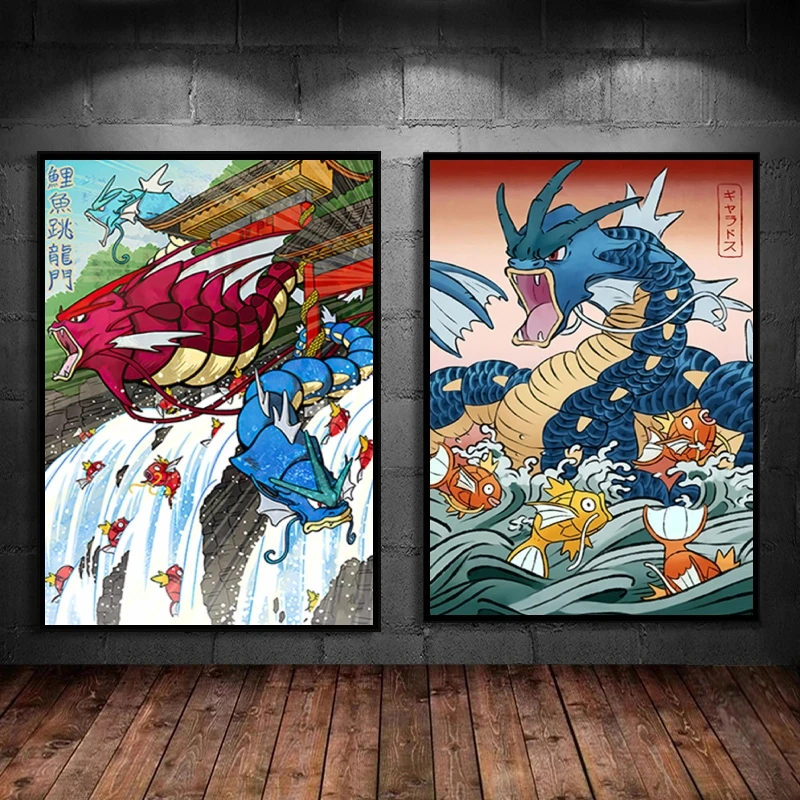 

Canvas Art Walls Painting Pokemon Empoleon Friends Gifts Decoration Paintings Modern Home Aesthetic Poster Prints And Prints