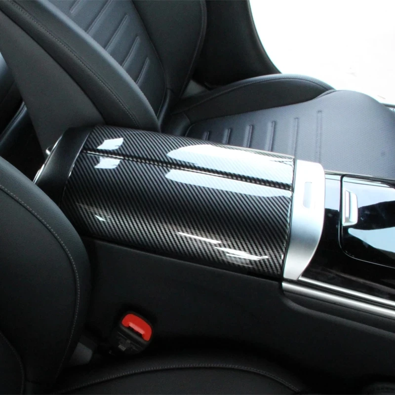 

For Mercedes Benz C Class W206 C200 C220 C260 C300 2022+ ABS Car Accessories Center Console Tidying Armrest Box Panel Trim Cover