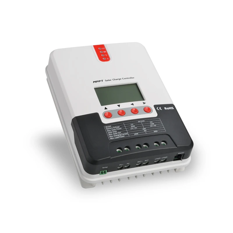 20A MPPT Solar Charge Controller ML2420 12V24VDC MPPT With Up To 99.9% Efhciency