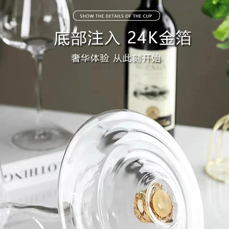 Description Picture 5 of itemHigh Restaurant Red Wine Decanter, Light Luxury Household Wine Dispenser, Restaurant Wine Dispenser, Crystal Wine Storage Bottle