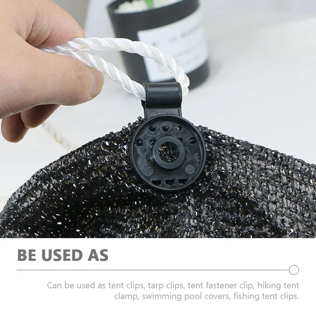 100 Db Árnyalatú Ruhaszár Tartó Műanyag Klip Nagy Teherbírású Kültéri Klipek Hordozható Ponyvát Rögzítő Markolat Kemping - Image 5
