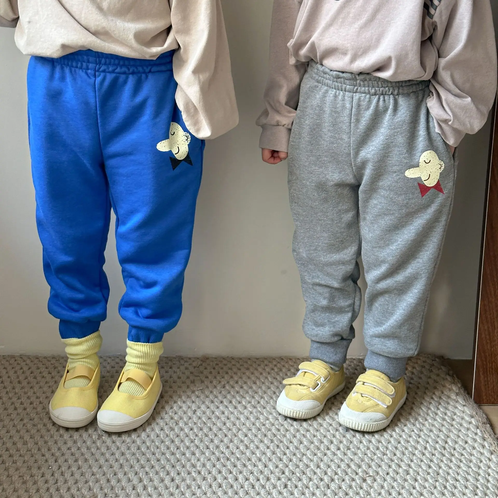 

2024 Spring Autumn Boy Children Cartoon Print Casual Pants Girl Baby Cotton Pencil Pants Kid Fashion Trousers Toddler Sweatpants