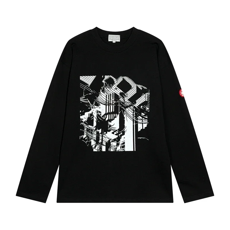 

2024 CAVEMPT Fashion Long Sleeved T Shirt Men CAV EMPT Women Vintage Tee T-shirt Men Clothing