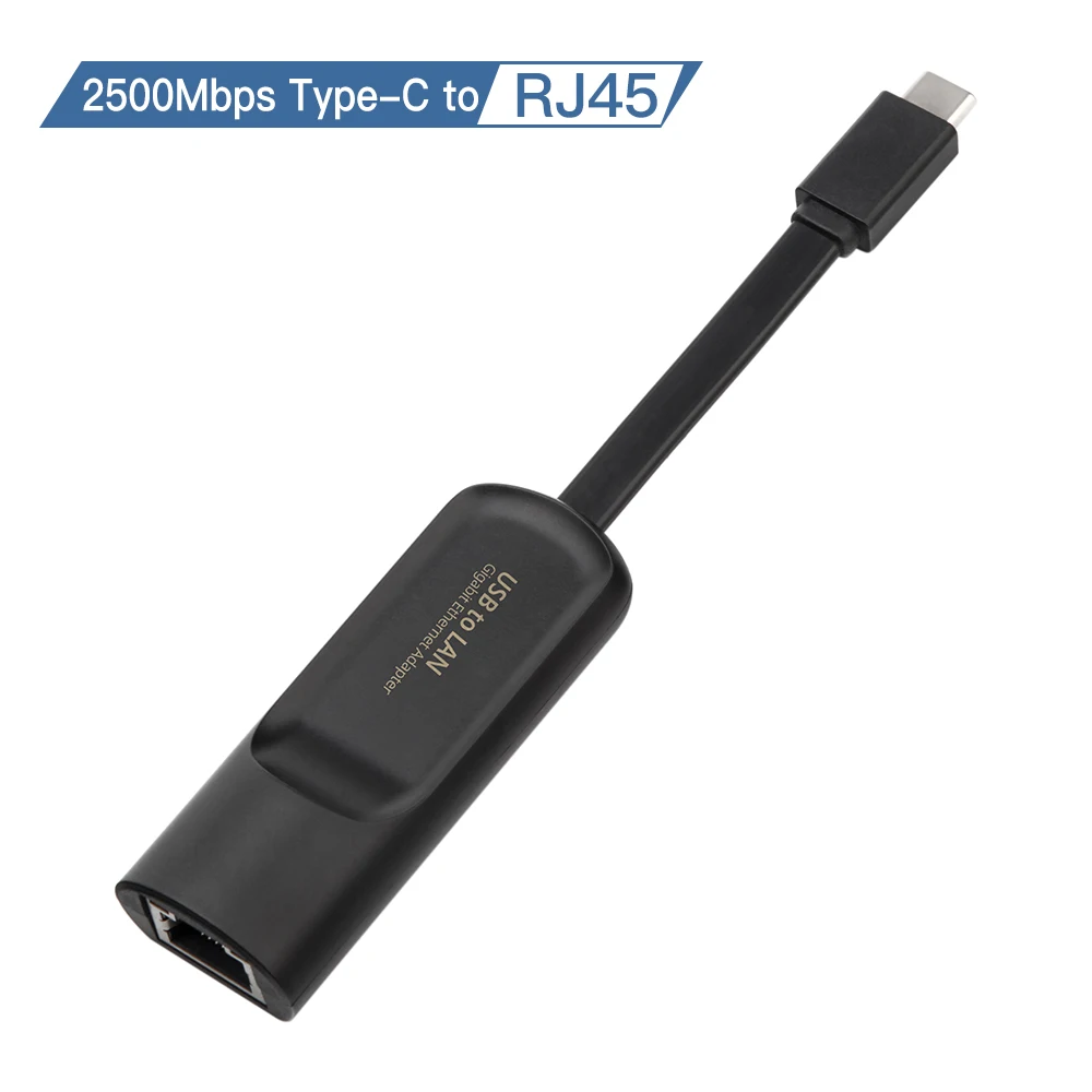 2500Mbps Ethernet USB 3.0 To RJ45 External Wired Network Card 2.5G Type-C Converter Ethernet Lan Adapter Hub For MacBook Win7/10