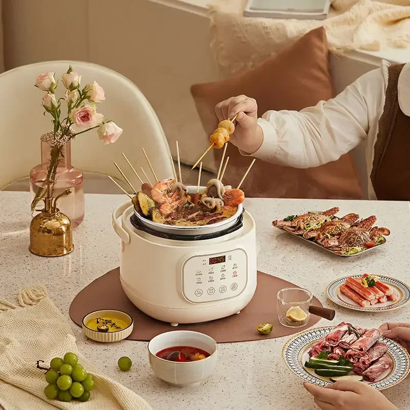 Bear 220V Electric Pressure Cooker Domestic 2L Pressure Cooker Multi-function Rice Mini Kitchen Appliance Braised Meat