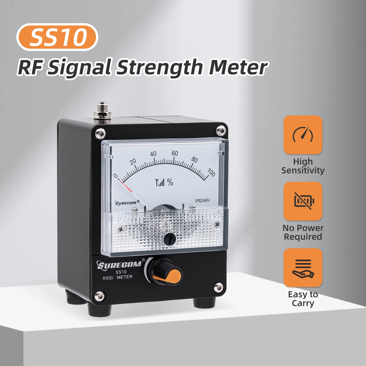 Portable Surecom SS10 100K-3GHz RF Signal Strength Meter Test