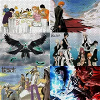 1000 Piece Japanese Anime Shinigami Kurosaki Ichigo Puzzles Bleach Wooden Puzzles For Adults Children Educational Toys Gifts 1