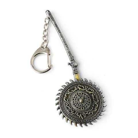 Online Game Jewelry Bloodborne Weapon Keychain Accessories Bag Car Keyring Holder For Men Gift  Game Key Holder Souvenir