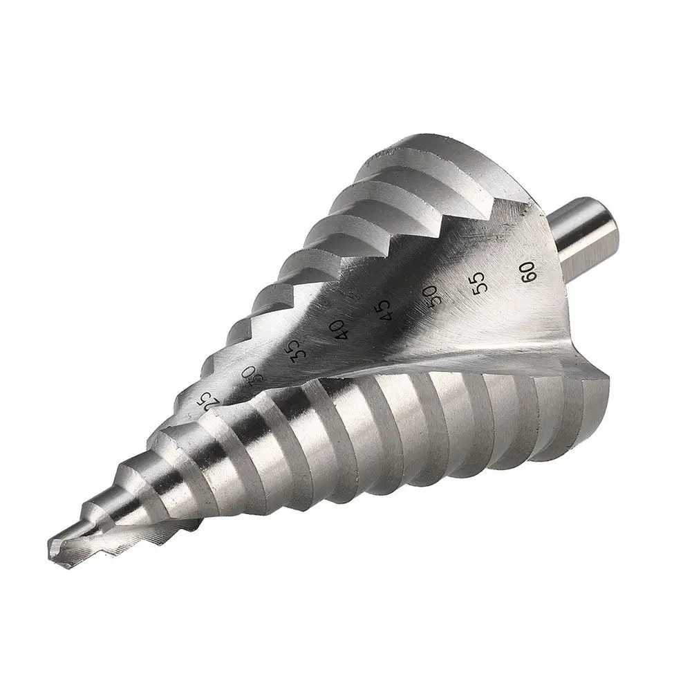 

Pagoda Drill Step Drill Bit Open Multiple Aperture Silver Color Spiral 6-60mm High Speed Steel Ladder Structure