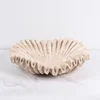 Marble Ruffle Bowl for Kitchen Counter and Living Room Travertine Scallop Bowl for Fruit Jewelry Decorative Tray for Home Decor 4