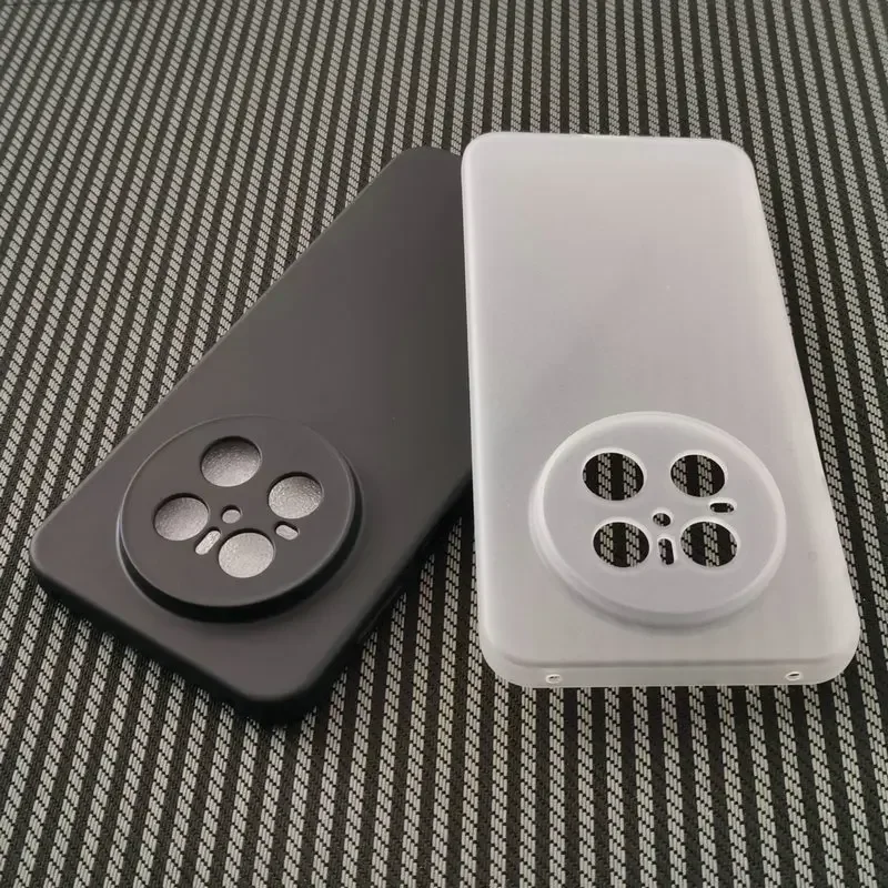 Frosted Clear Black Silicone Protective Phone Case - Soft TPU Cover