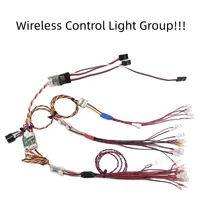 Wireless Light Group with 2.4G Module LED Lamp for Tamiya 1/14 RC Truck Scania 770s Actros Volvo f16 Tractor Trailer LESU Parts 1