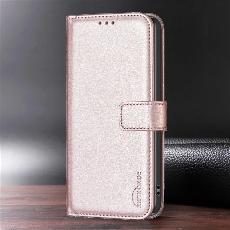 Luxury Magnetic Leather Wallet Flip Cover Case - Shockproof Design
