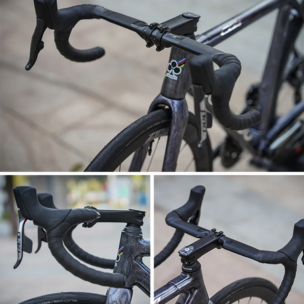 THE ONE AERO T1000 Road Handlebar 360mm/380mm/400mm/420mm Black Matt Fully Internal Routing Road Bicycle Gravel HandleBar 6