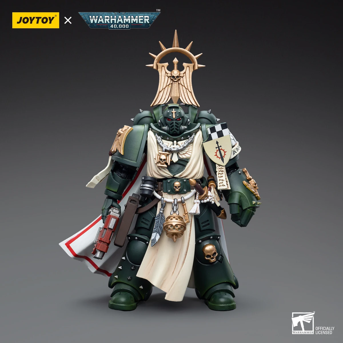 

『In Stock』JOYTOY 1/18 Action Figures Warhammer 40k Series Dark Angels Master with Power Fist Anime Games Military Model