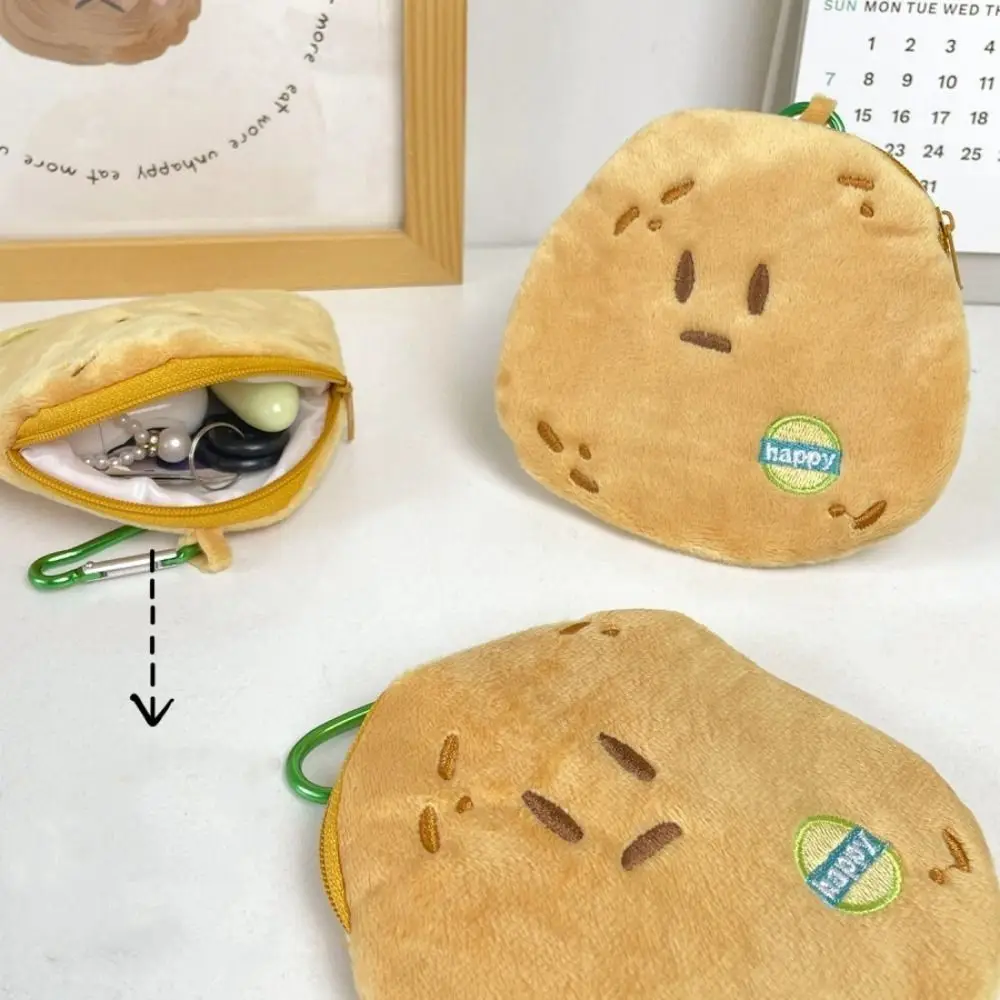 메탈 버클 감자머리 동전 지갑 미니 귀여운 감자머리 지갑 가방 한국 스타일 감자 이어폰 가방 여행용