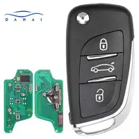 Dahai กุญแจรถดัดแปลงรีโมท0523/FSK 433MHz ID46สำหรับเปอโยต์207 308 307 407 807 607สำหรับ Citroen C2 C3 C4 0523