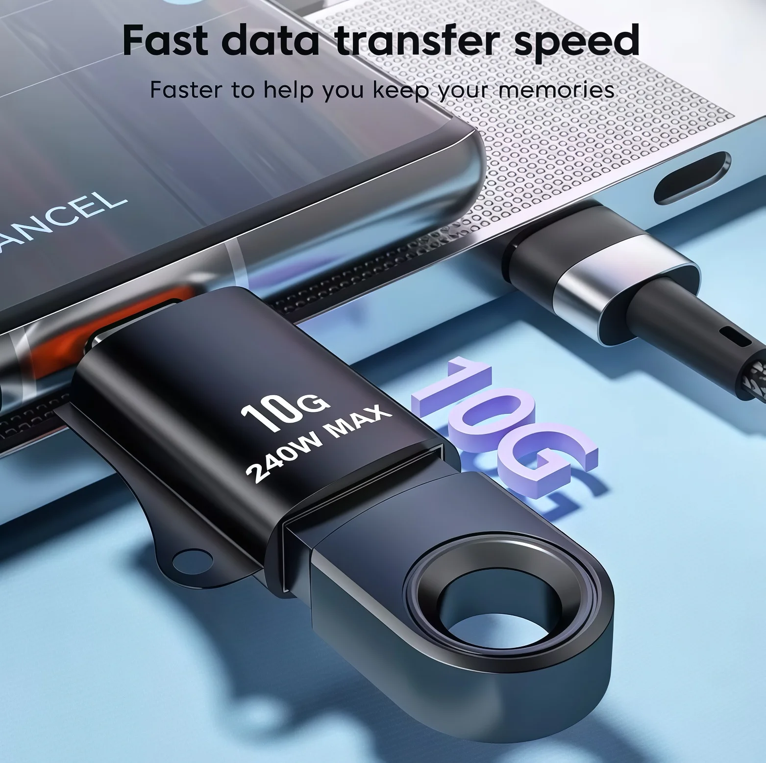 OTG 타입 C 데이터 전송 어댑터 타입 C 암-USB 수 컨버터 고속 충전 어댑터