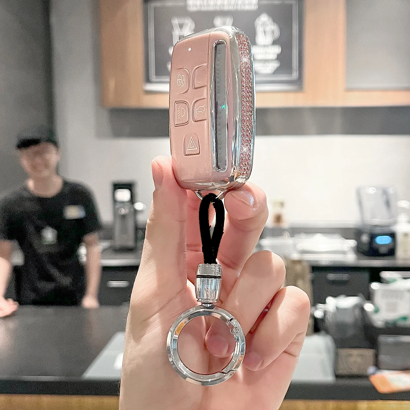 Premium Side Diamond Car Key Case Cover