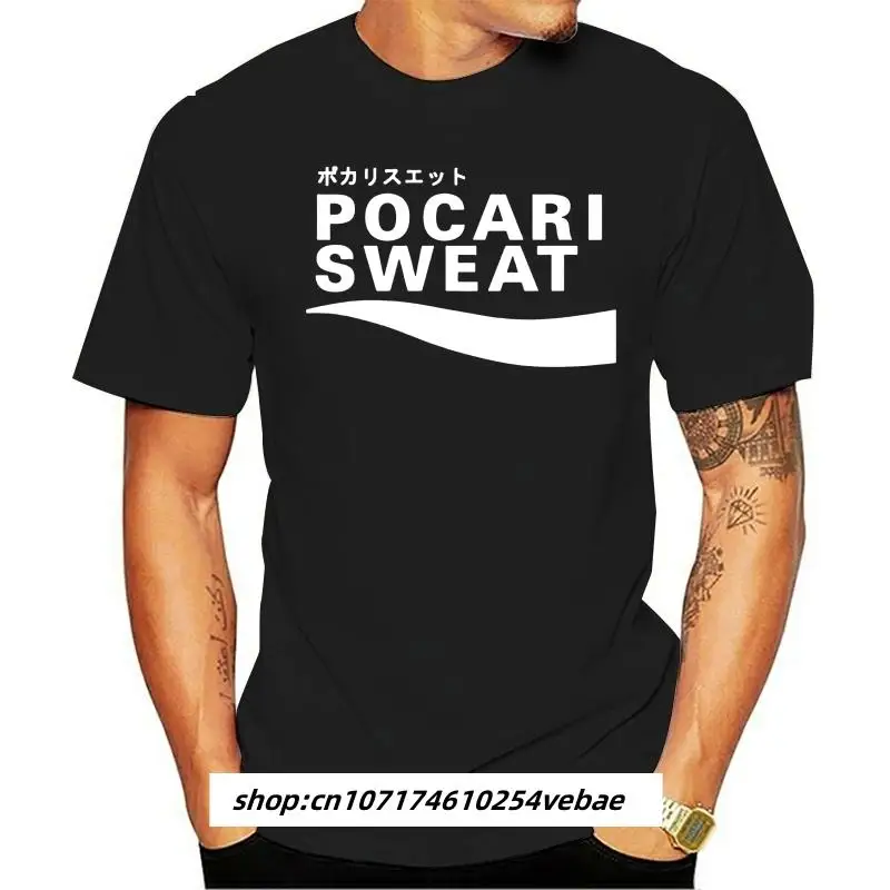 Kaus Pria Keren Mode Kaus Lucu Wanita Kaus Gambar Cetak kuпод заказ Logo Jepang Pocari Keringat