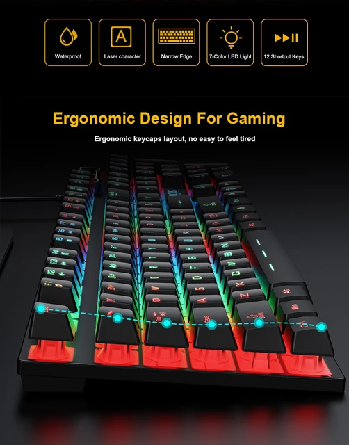 El primer teclado gaming mecánico ergonómico